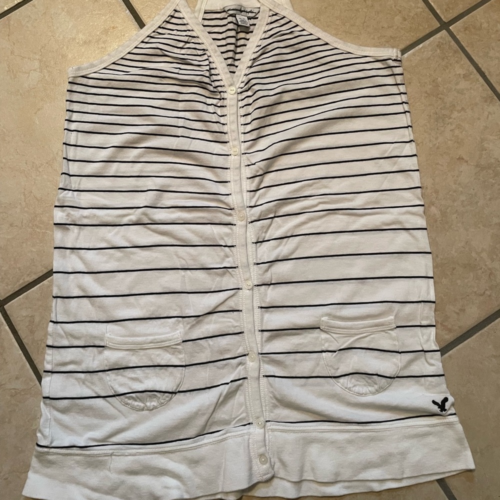 AE striped racerback tank